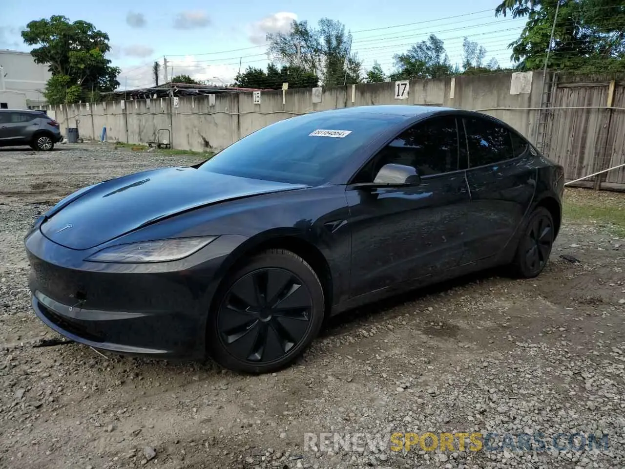 1 Photograph of a damaged car 5YJ3E1EA7RF826476 TESLA MODEL 3 2024