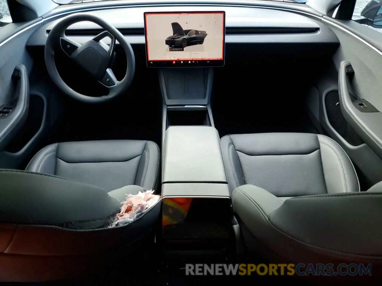 8 Photograph of a damaged car 5YJ3E1EA7RF826476 TESLA MODEL 3 2024