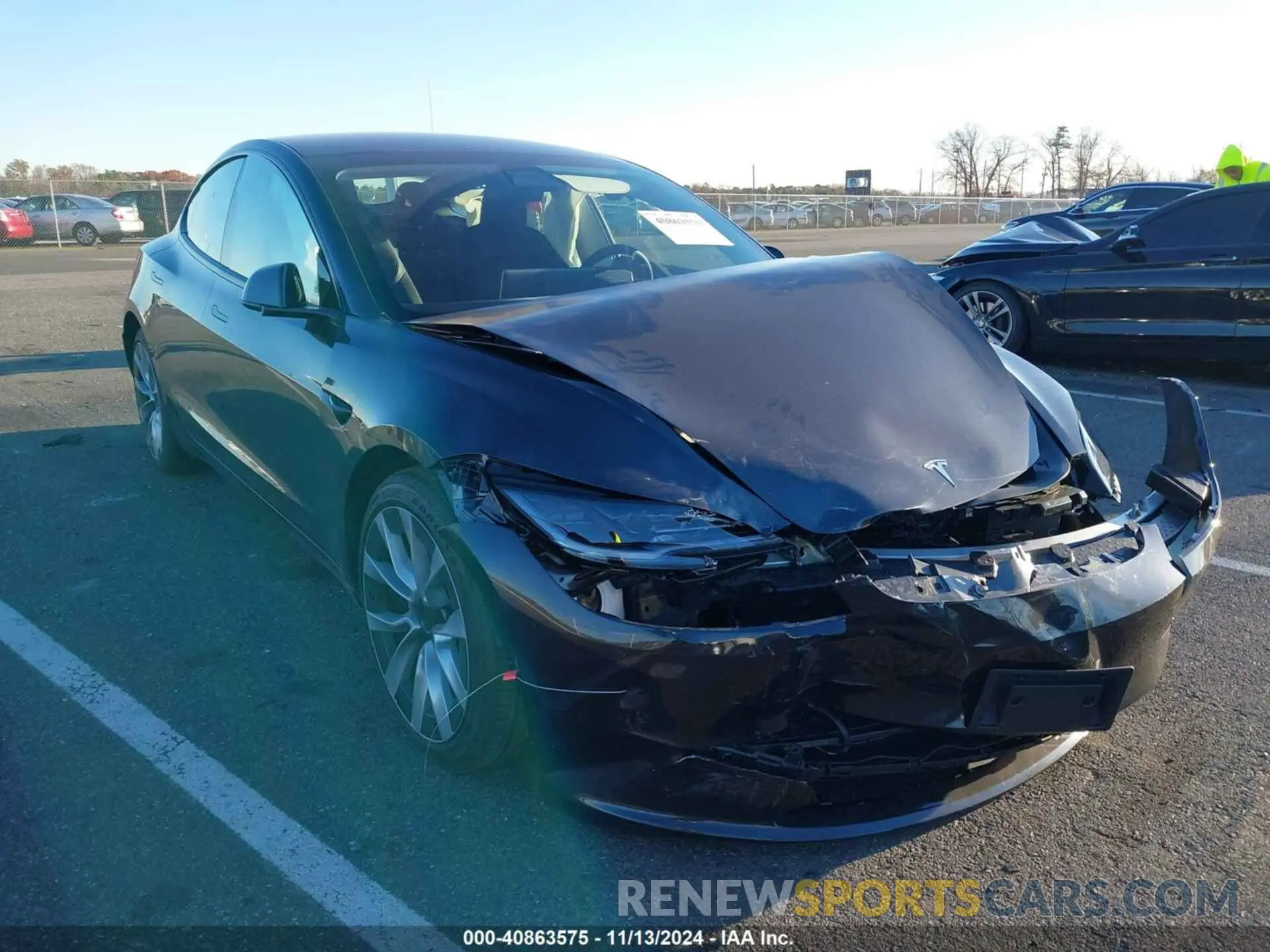 1 Photograph of a damaged car 5YJ3E1EA7RF853483 TESLA MODEL 3 2024
