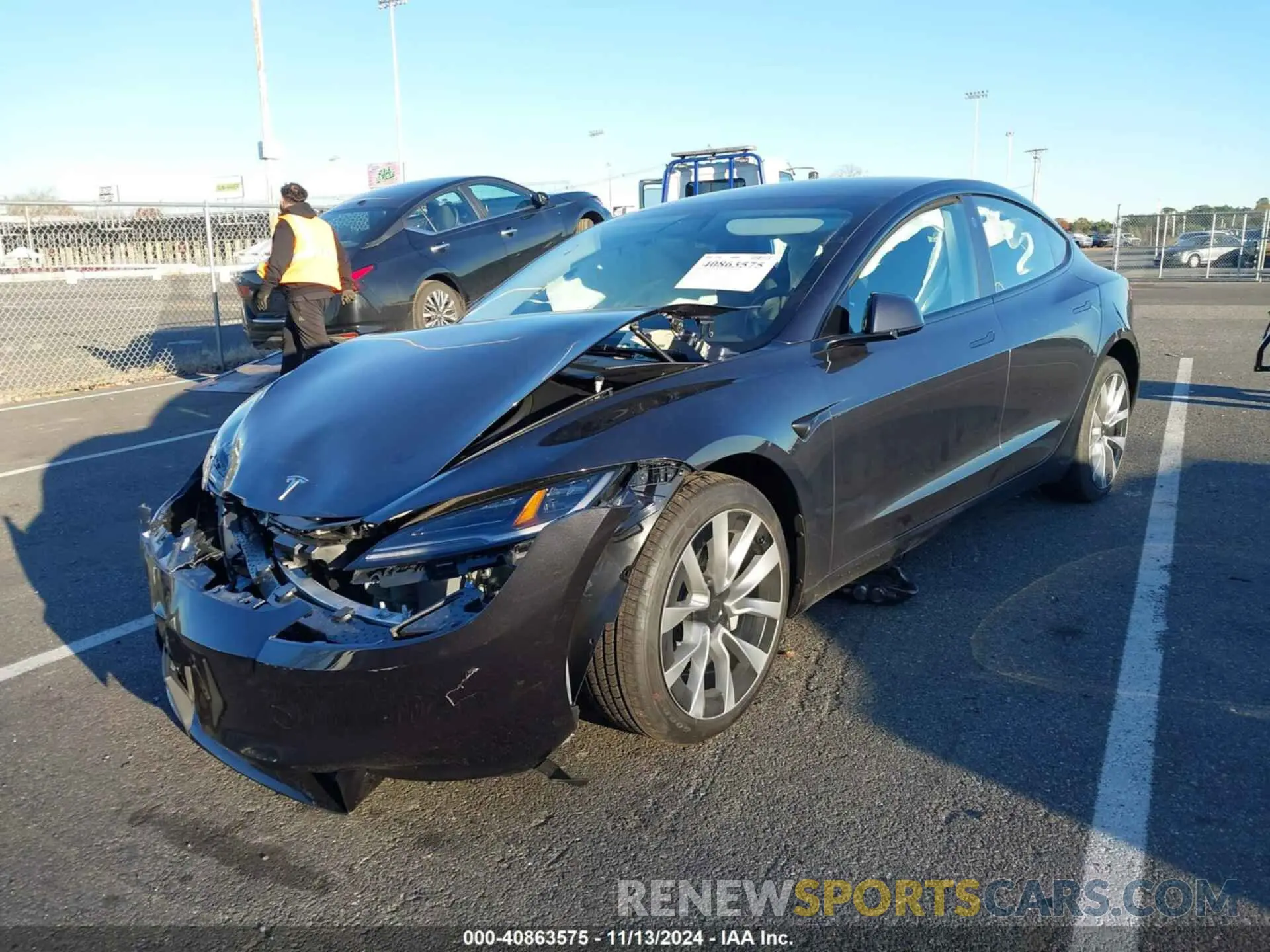 2 Photograph of a damaged car 5YJ3E1EA7RF853483 TESLA MODEL 3 2024