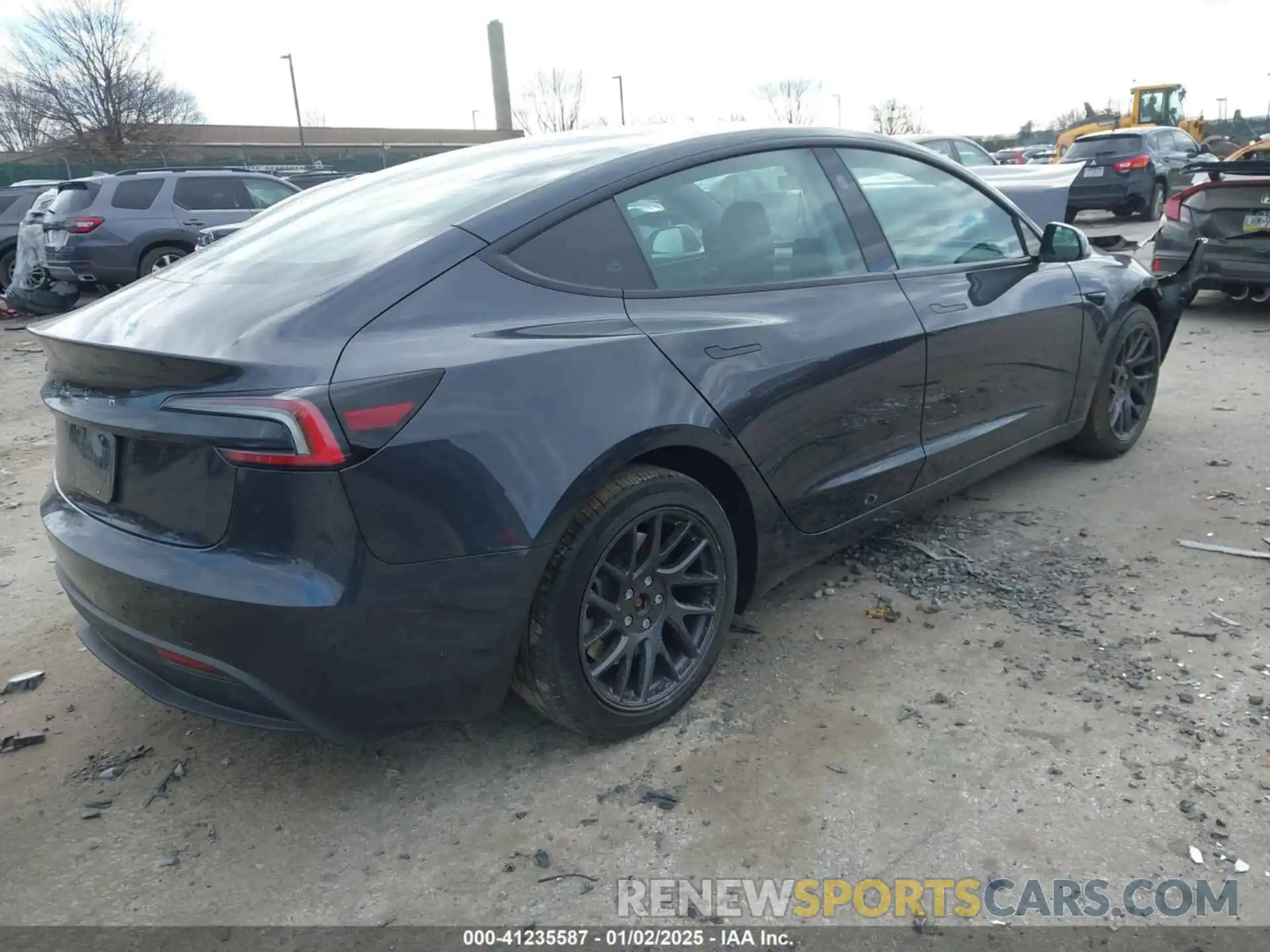 4 Photograph of a damaged car 5YJ3E1EA7RF856514 TESLA MODEL 3 2024