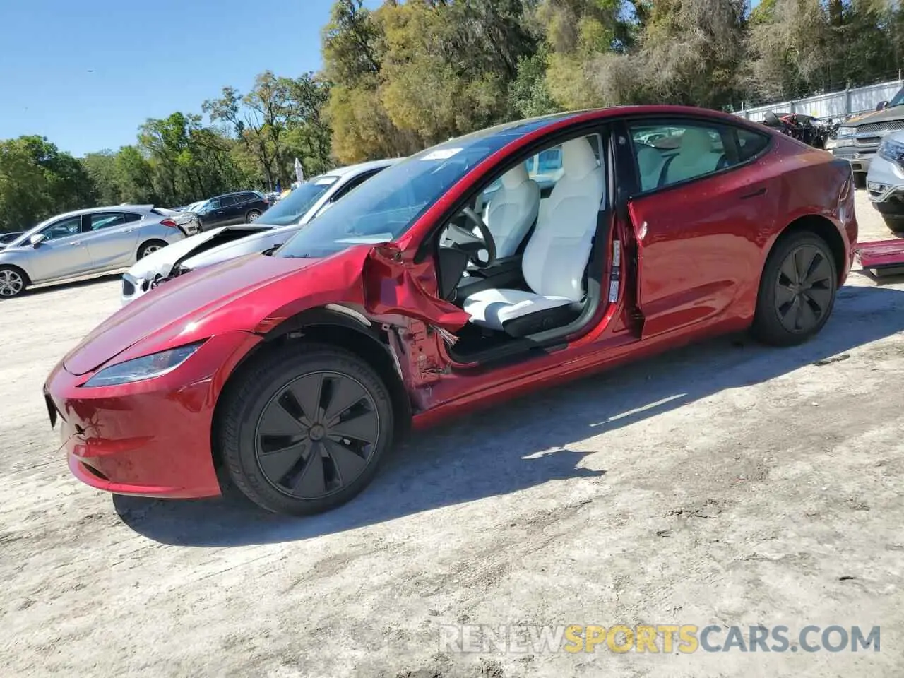 1 Photograph of a damaged car 5YJ3E1EA7RF864841 TESLA MODEL 3 2024