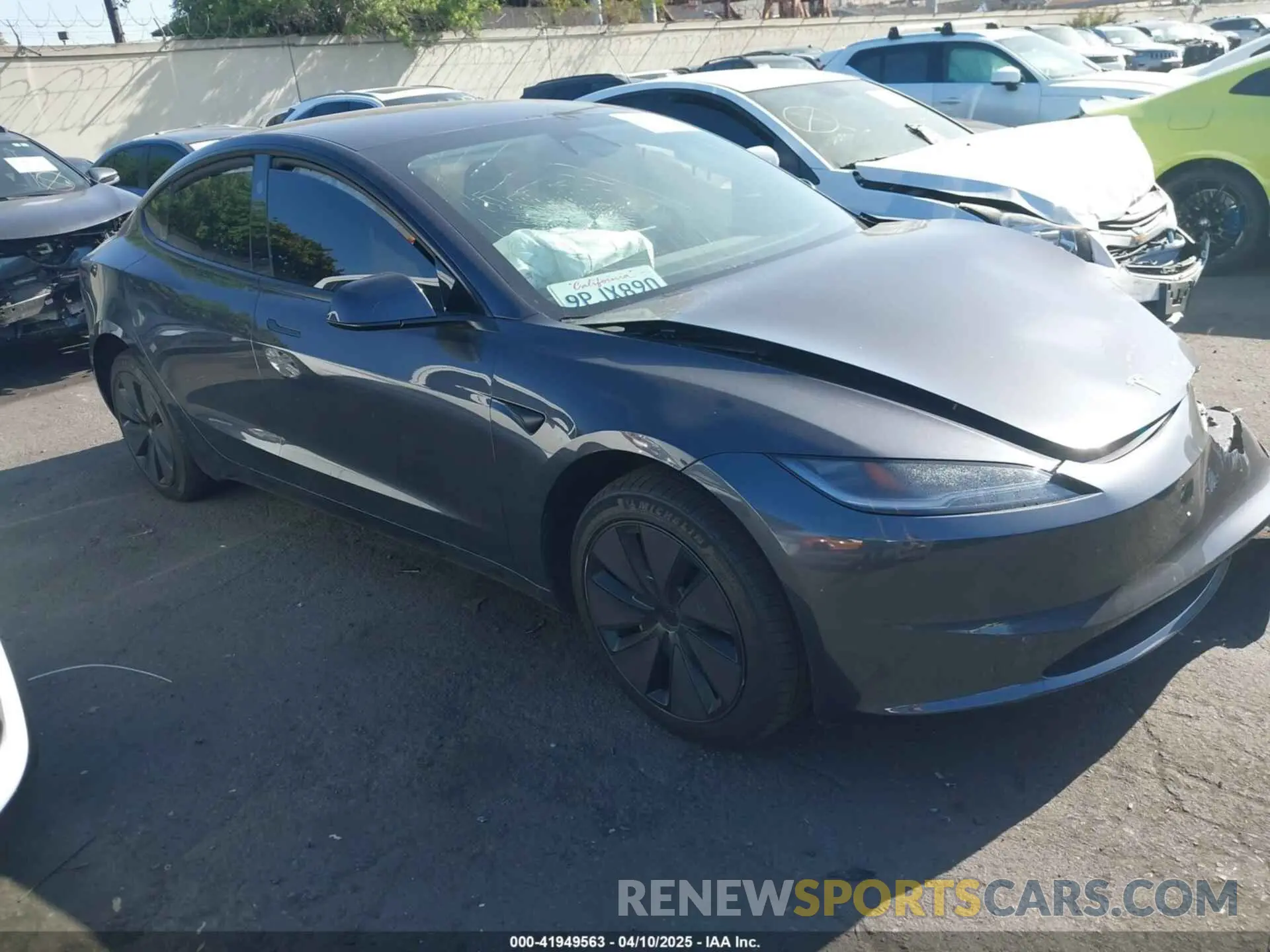 1 Photograph of a damaged car 5YJ3E1EA7RF865021 TESLA MODEL 3 2024