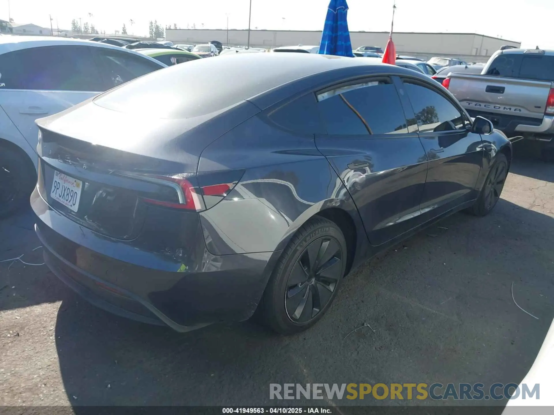 4 Photograph of a damaged car 5YJ3E1EA7RF865021 TESLA MODEL 3 2024