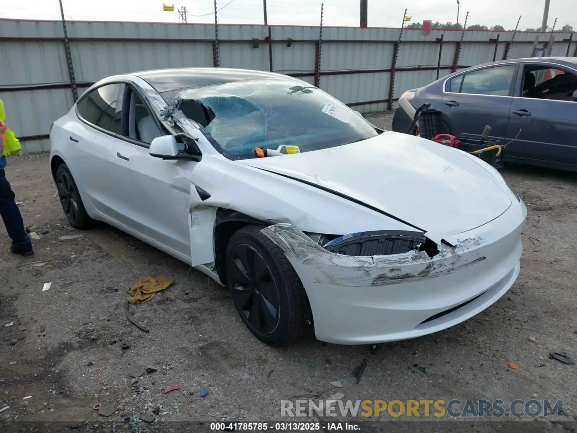 1 Photograph of a damaged car 5YJ3E1EA7RF866167 TESLA MODEL 3 2024