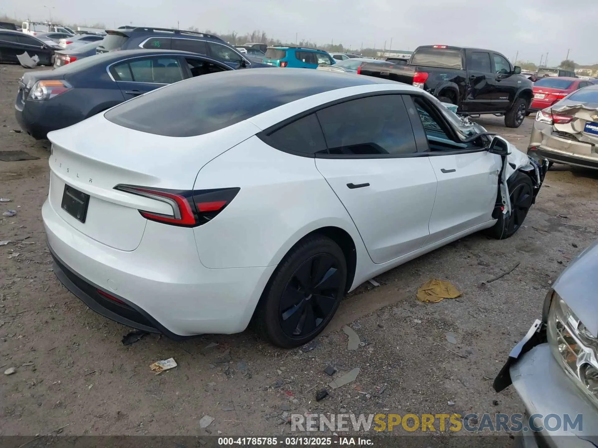 4 Photograph of a damaged car 5YJ3E1EA7RF866167 TESLA MODEL 3 2024