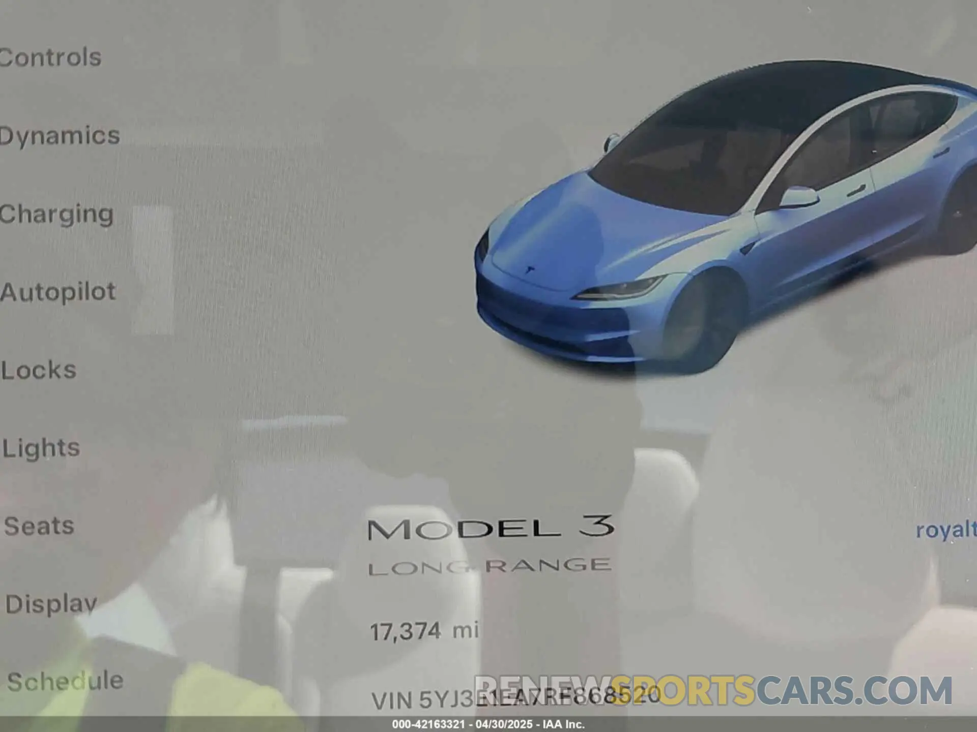 16 Photograph of a damaged car 5YJ3E1EA7RF868520 TESLA MODEL 3 2024