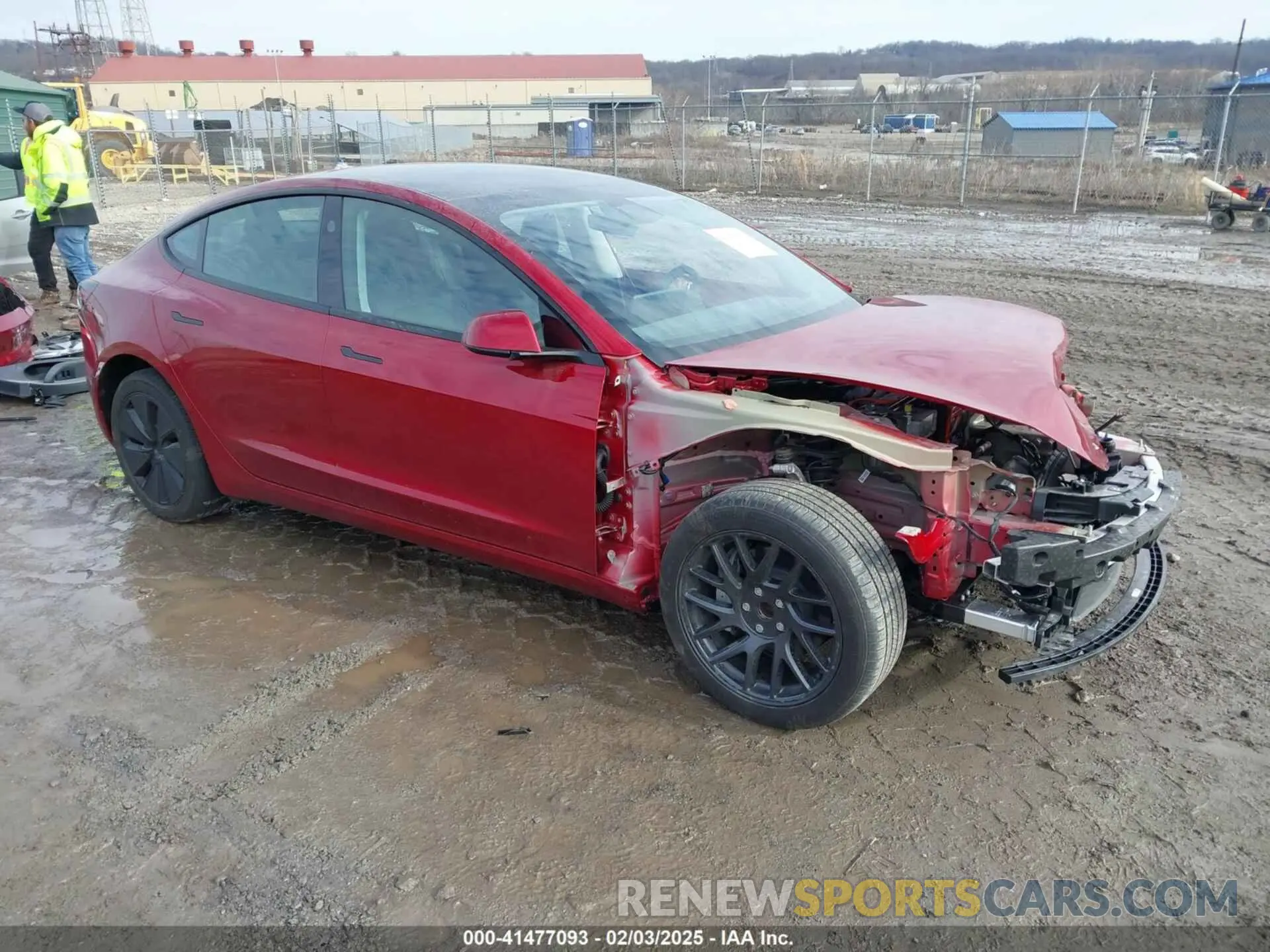 1 Photograph of a damaged car 5YJ3E1EA7RF869098 TESLA MODEL 3 2024