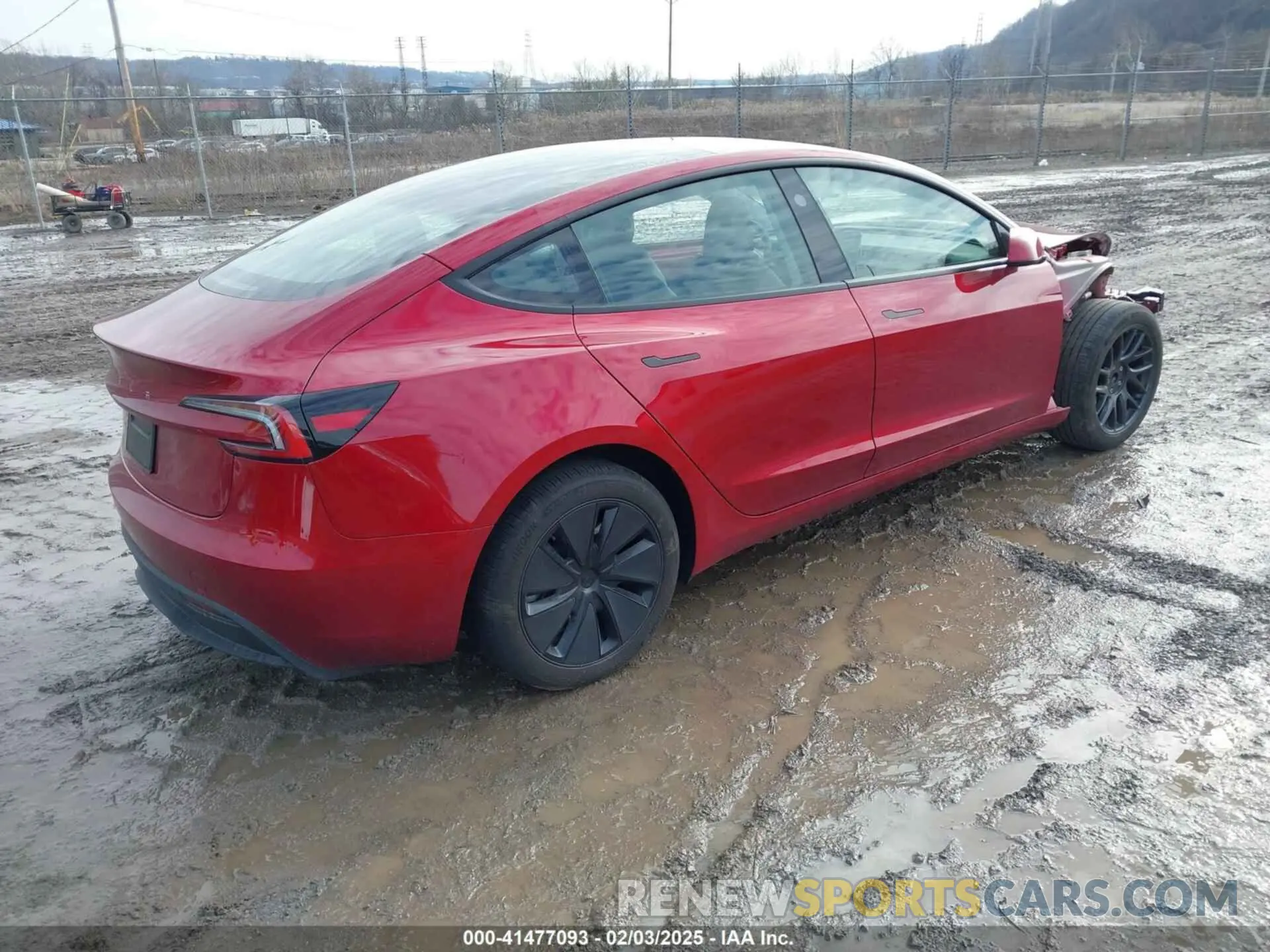 4 Photograph of a damaged car 5YJ3E1EA7RF869098 TESLA MODEL 3 2024
