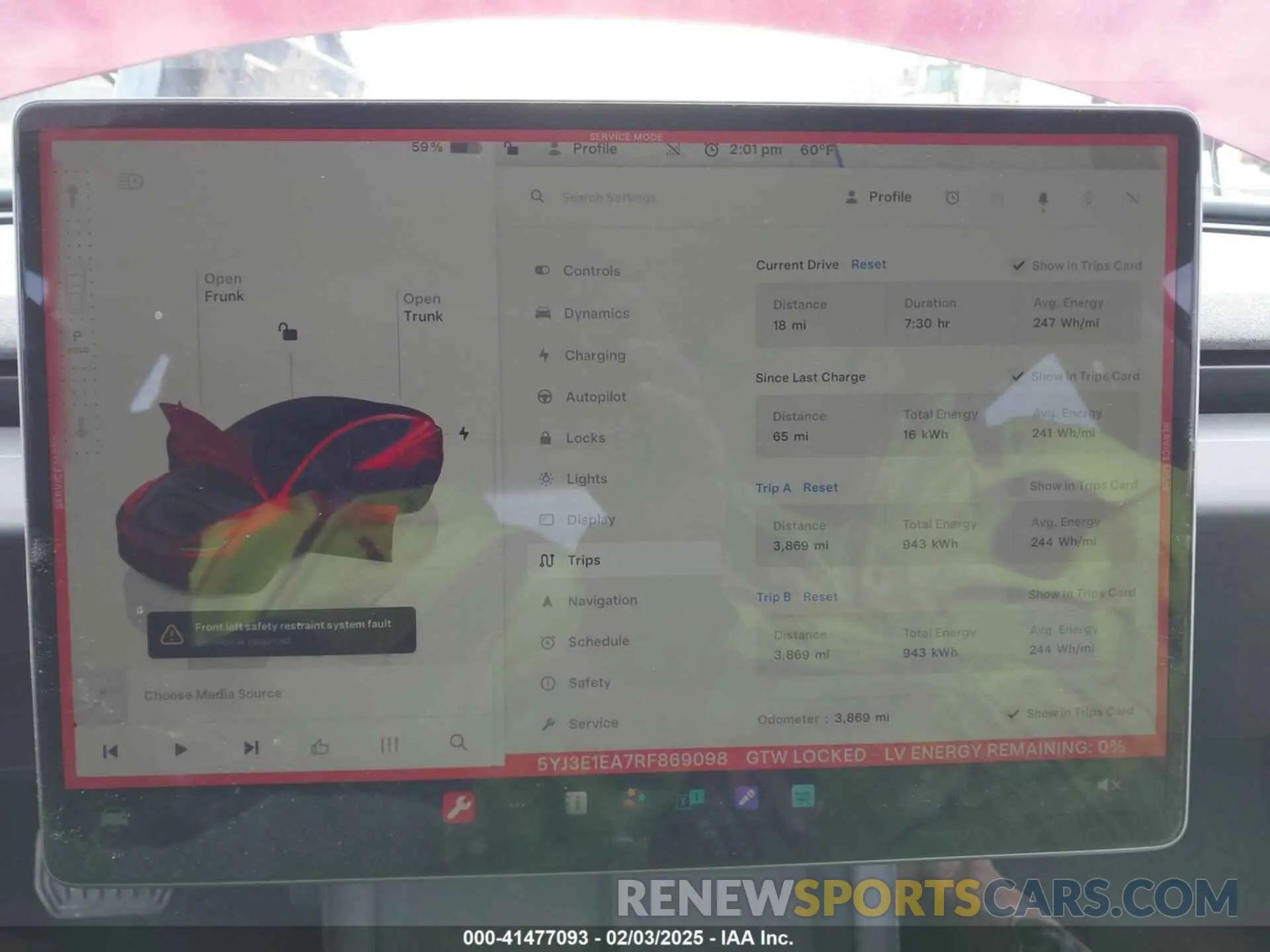7 Photograph of a damaged car 5YJ3E1EA7RF869098 TESLA MODEL 3 2024