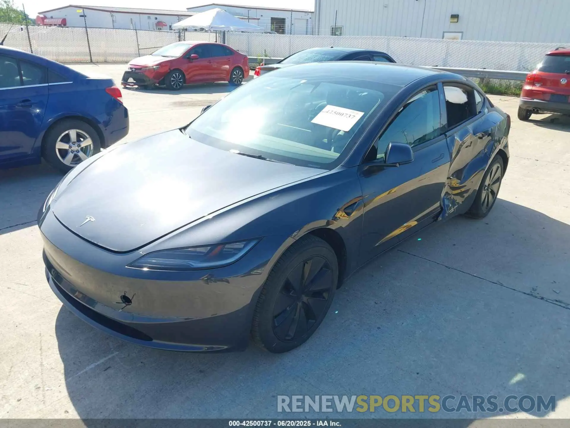 2 Photograph of a damaged car 5YJ3E1EA8RF717931 TESLA MODEL 3 2024