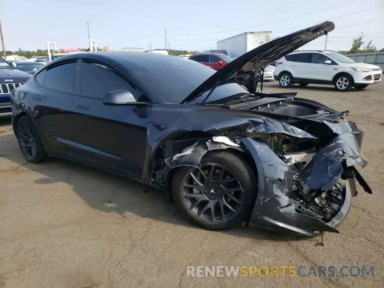 4 Photograph of a damaged car 5YJ3E1EA8RF726578 TESLA MODEL 3 2024