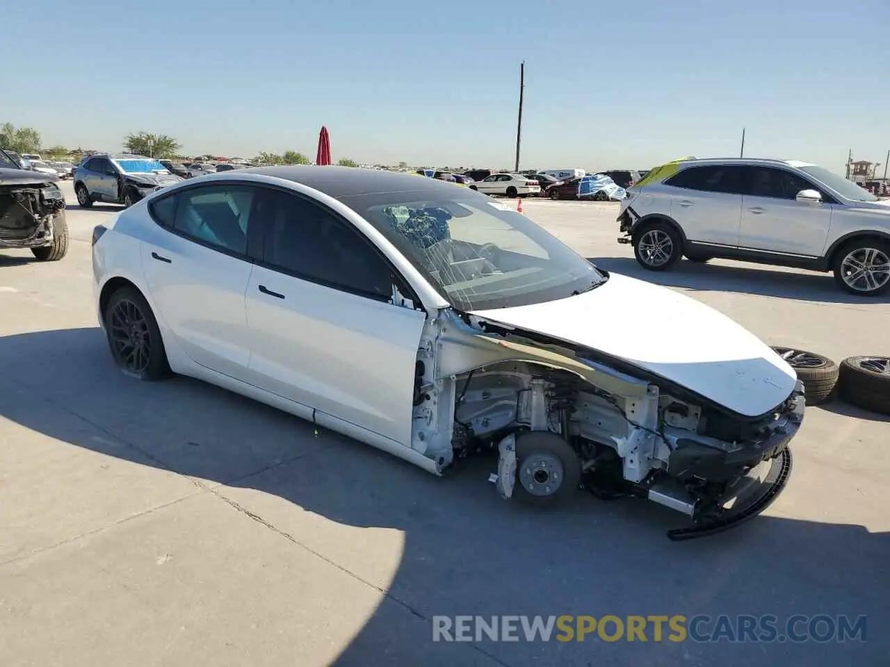 4 Photograph of a damaged car 5YJ3E1EA8RF732803 TESLA MODEL 3 2024