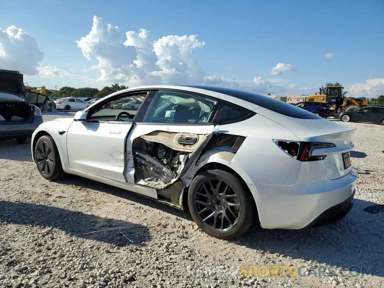 2 Photograph of a damaged car 5YJ3E1EA8RF732820 TESLA MODEL 3 2024