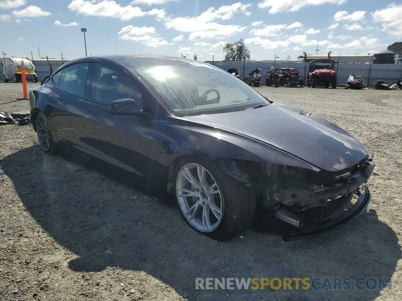 4 Photograph of a damaged car 5YJ3E1EA8RF741761 TESLA MODEL 3 2024