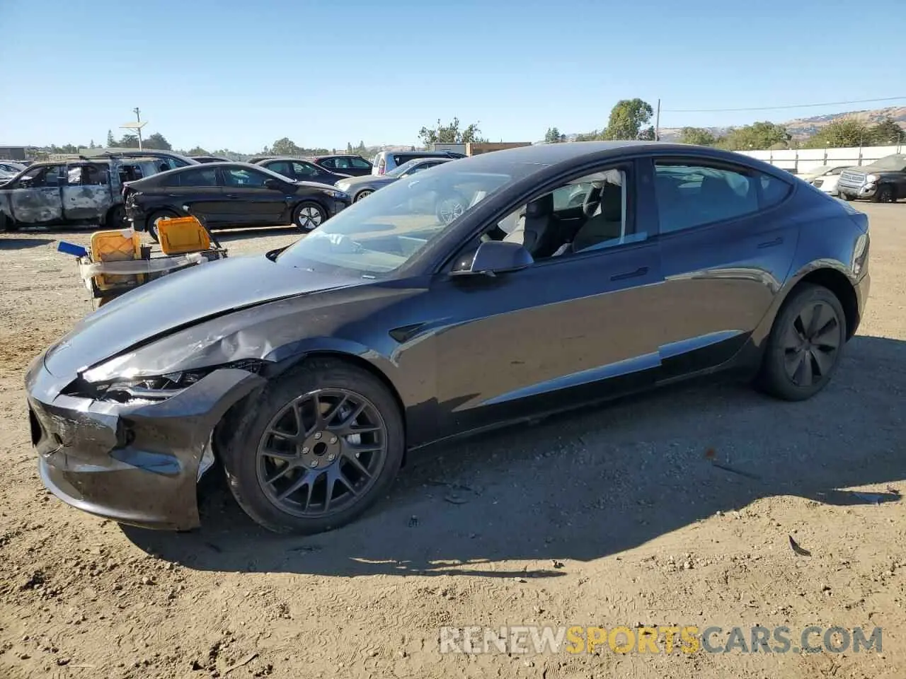 1 Photograph of a damaged car 5YJ3E1EA8RF743638 TESLA MODEL 3 2024
