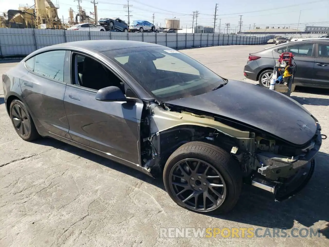4 Photograph of a damaged car 5YJ3E1EA8RF746149 TESLA MODEL 3 2024