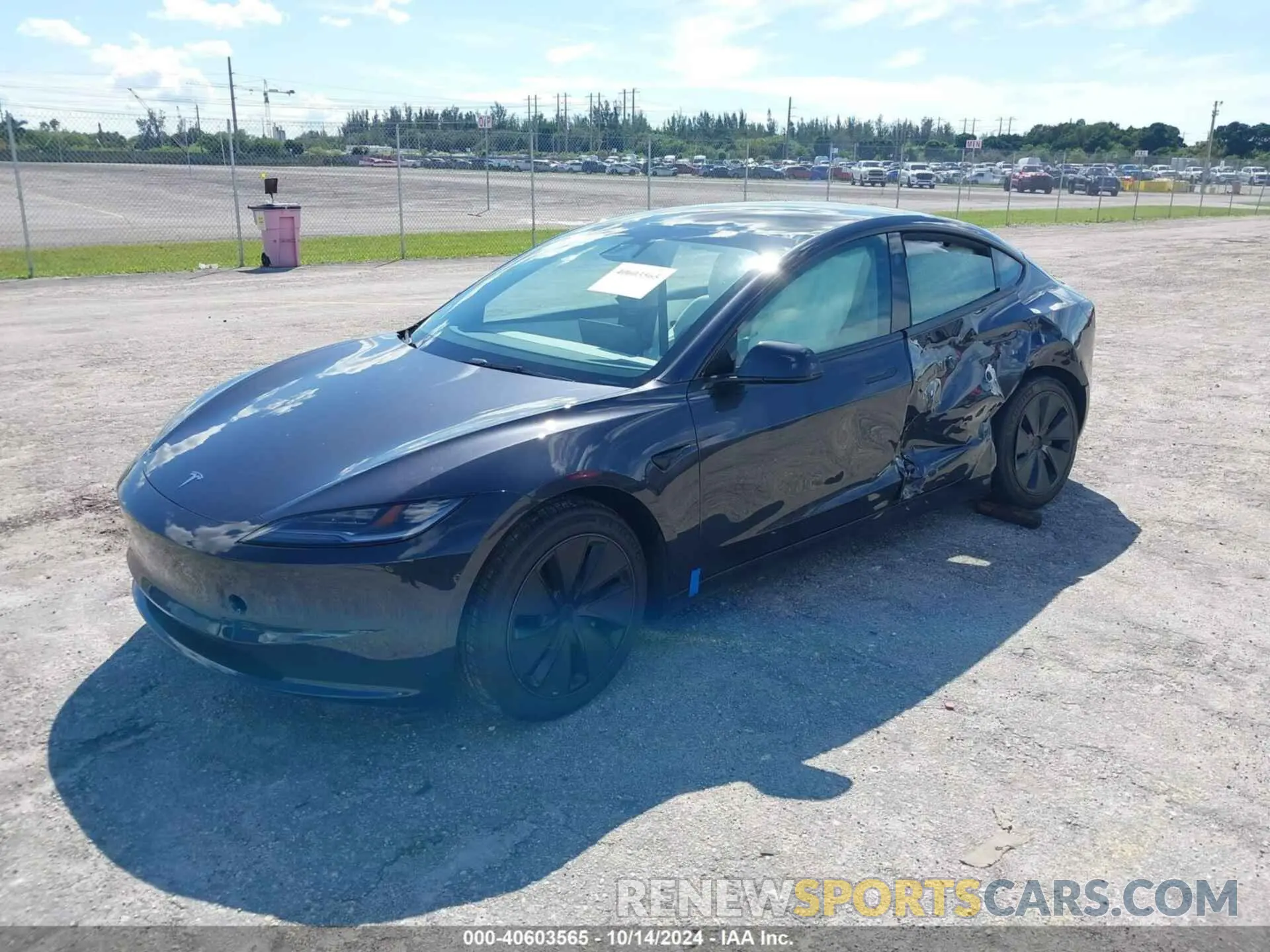 2 Photograph of a damaged car 5YJ3E1EA8RF833176 TESLA MODEL 3 2024