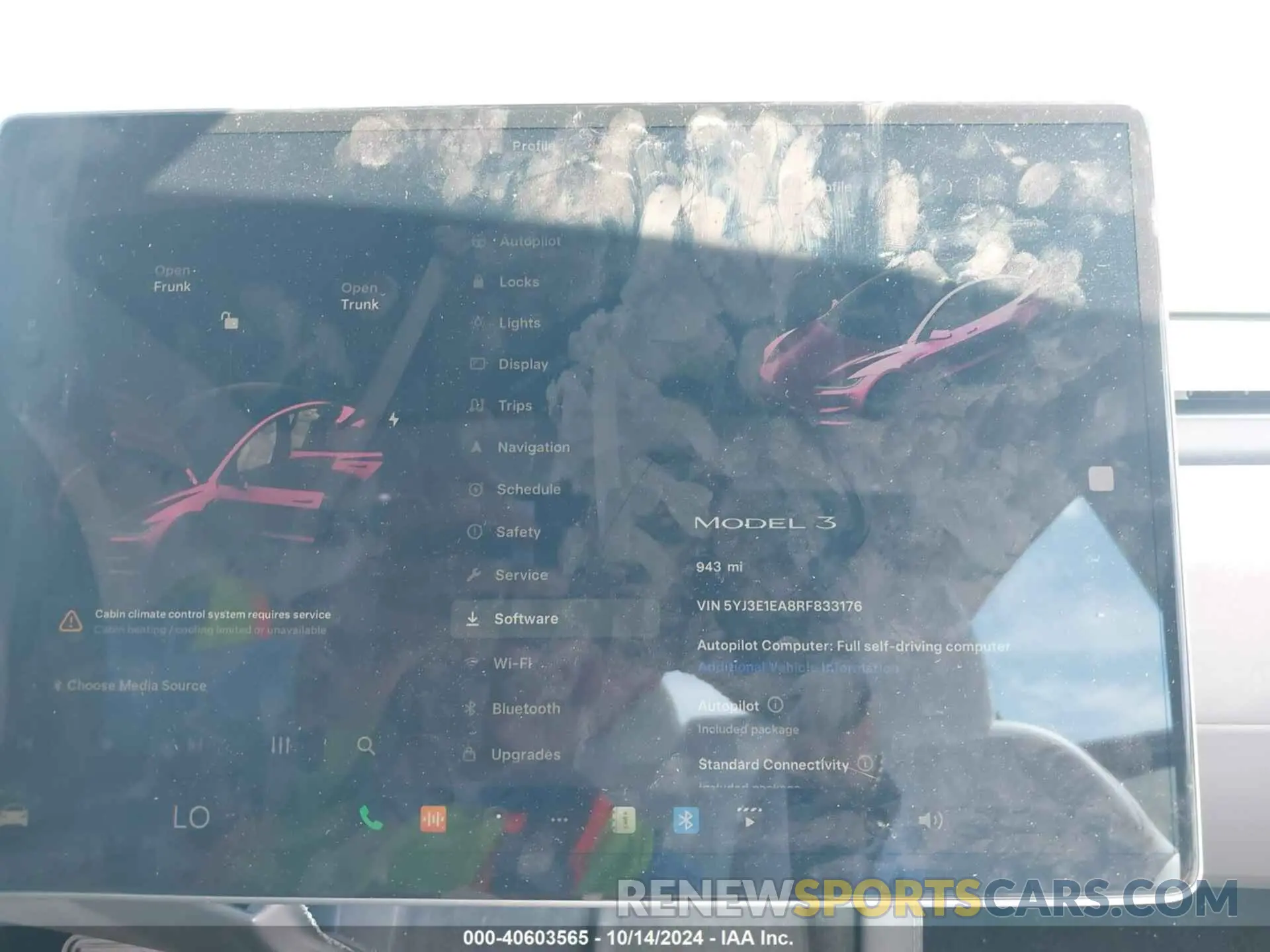 7 Photograph of a damaged car 5YJ3E1EA8RF833176 TESLA MODEL 3 2024