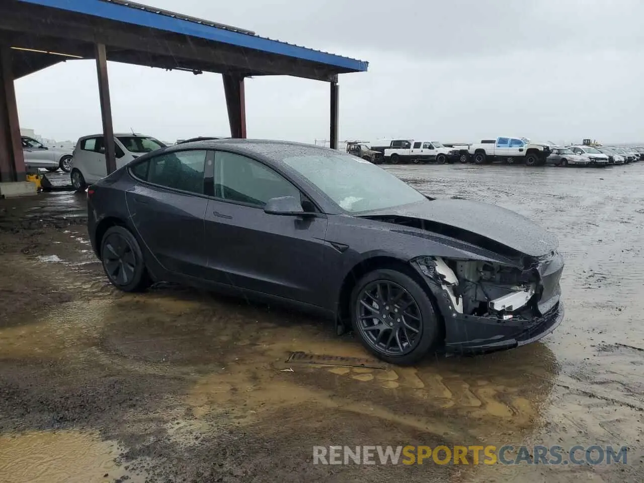 4 Photograph of a damaged car 5YJ3E1EA8RF842203 TESLA MODEL 3 2024