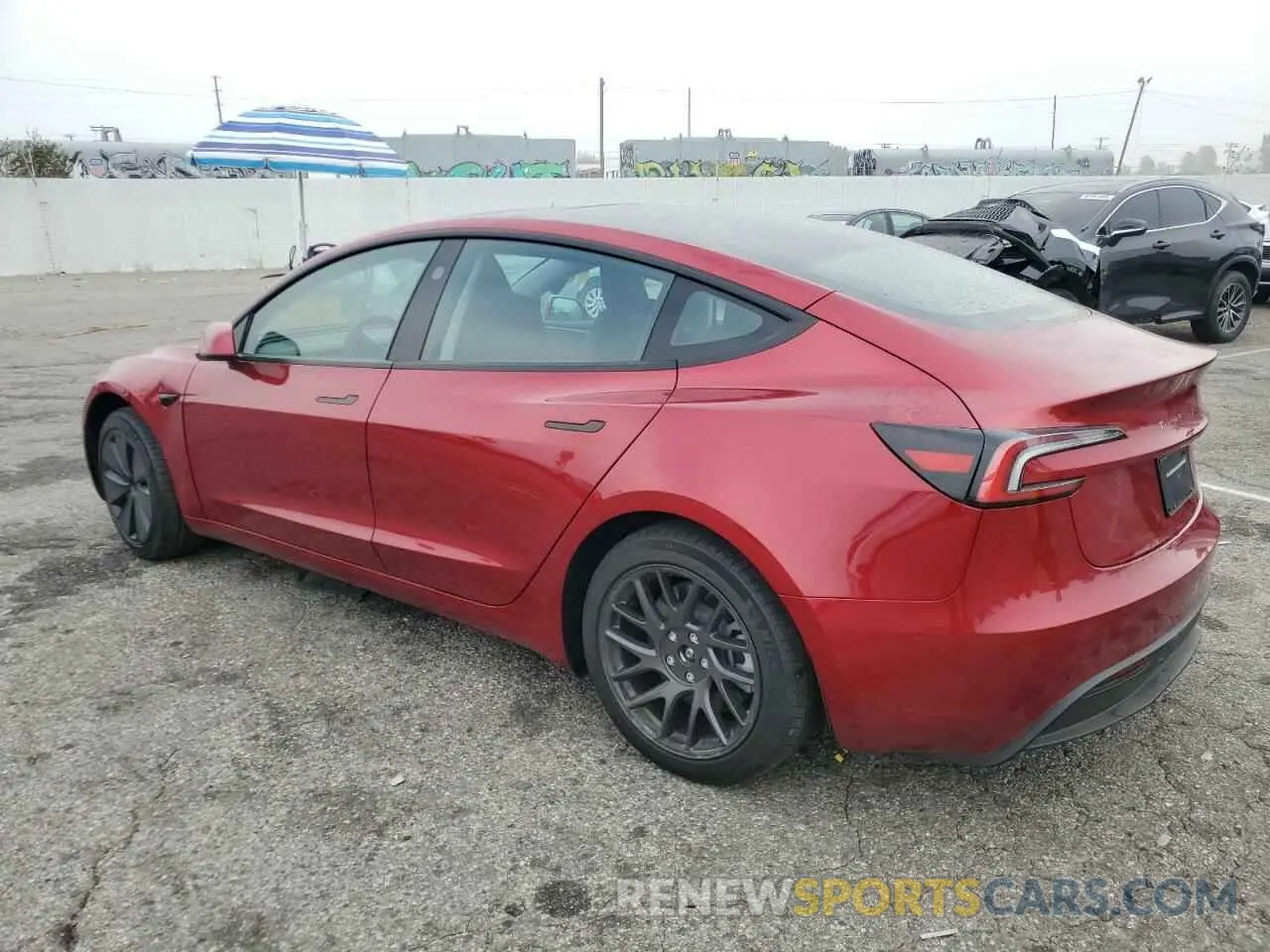 2 Photograph of a damaged car 5YJ3E1EA8RF848065 TESLA MODEL 3 2024