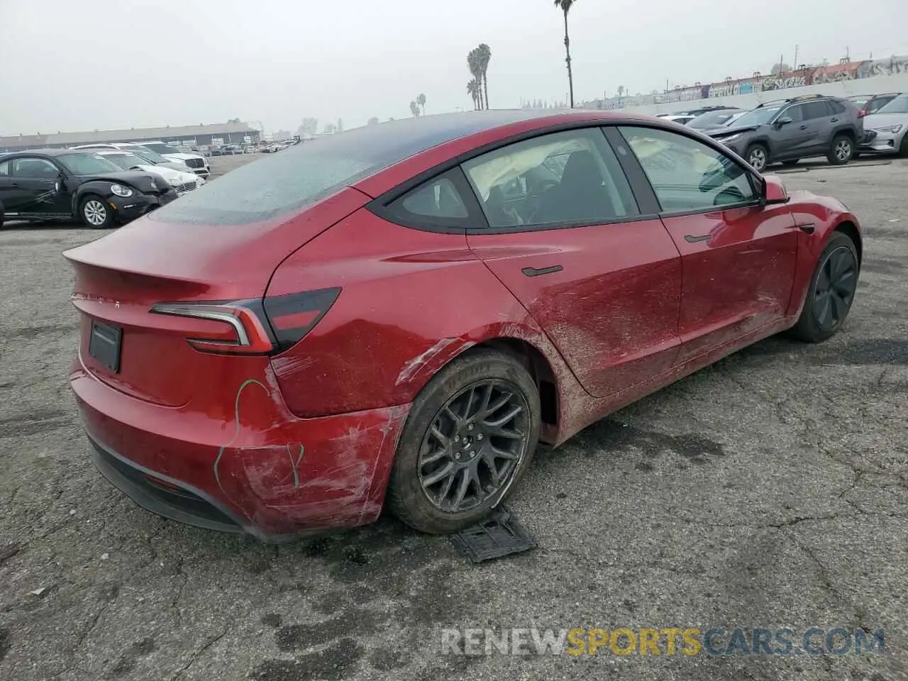 3 Photograph of a damaged car 5YJ3E1EA8RF848065 TESLA MODEL 3 2024