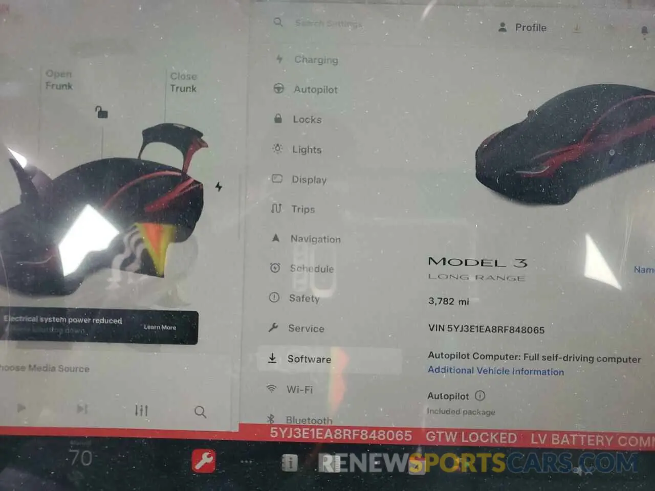 9 Photograph of a damaged car 5YJ3E1EA8RF848065 TESLA MODEL 3 2024