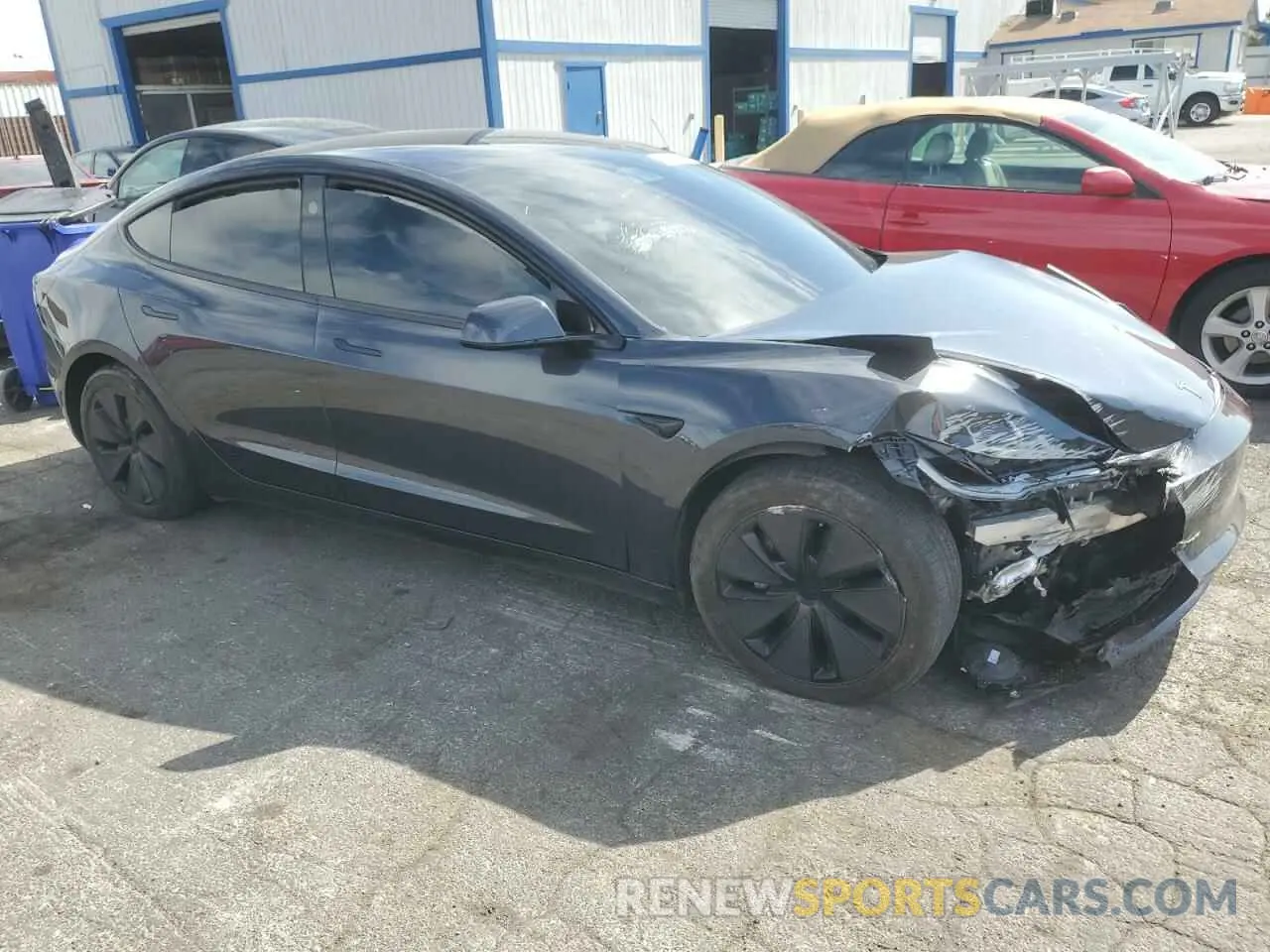 4 Photograph of a damaged car 5YJ3E1EA9RF740148 TESLA MODEL 3 2024