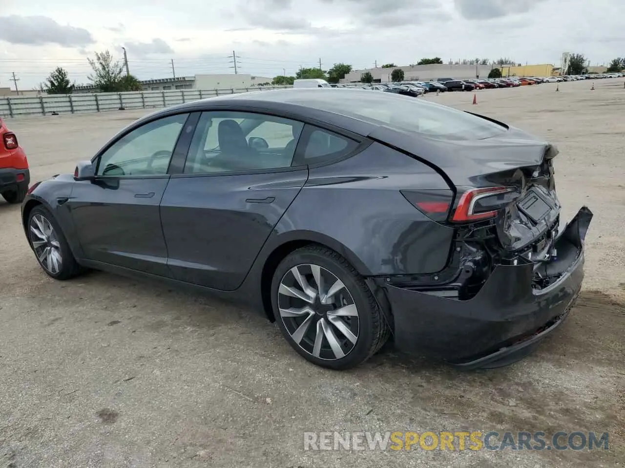 2 Photograph of a damaged car 5YJ3E1EA9RF748993 TESLA MODEL 3 2024