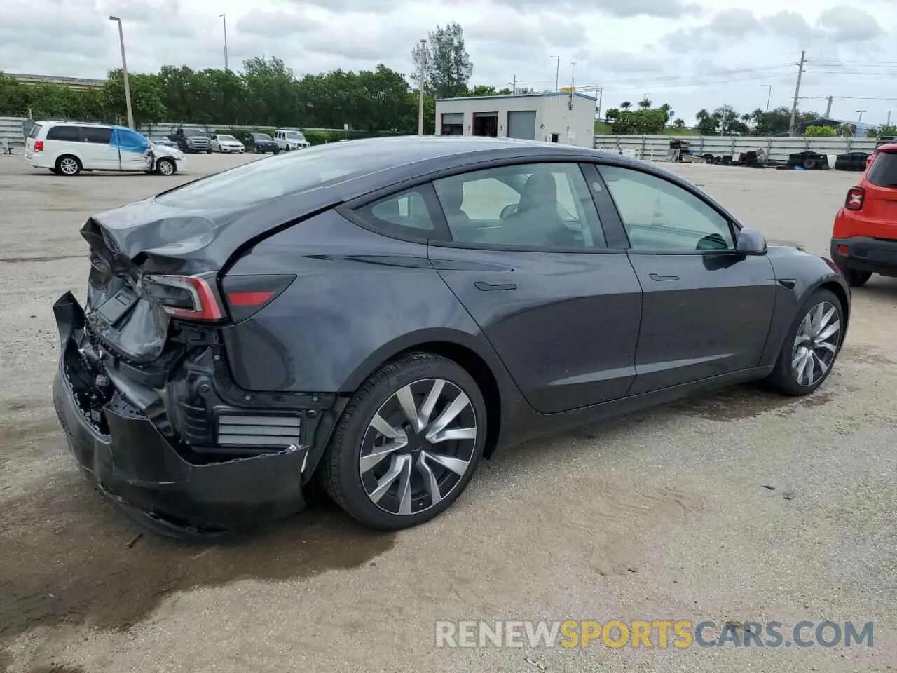 3 Photograph of a damaged car 5YJ3E1EA9RF748993 TESLA MODEL 3 2024