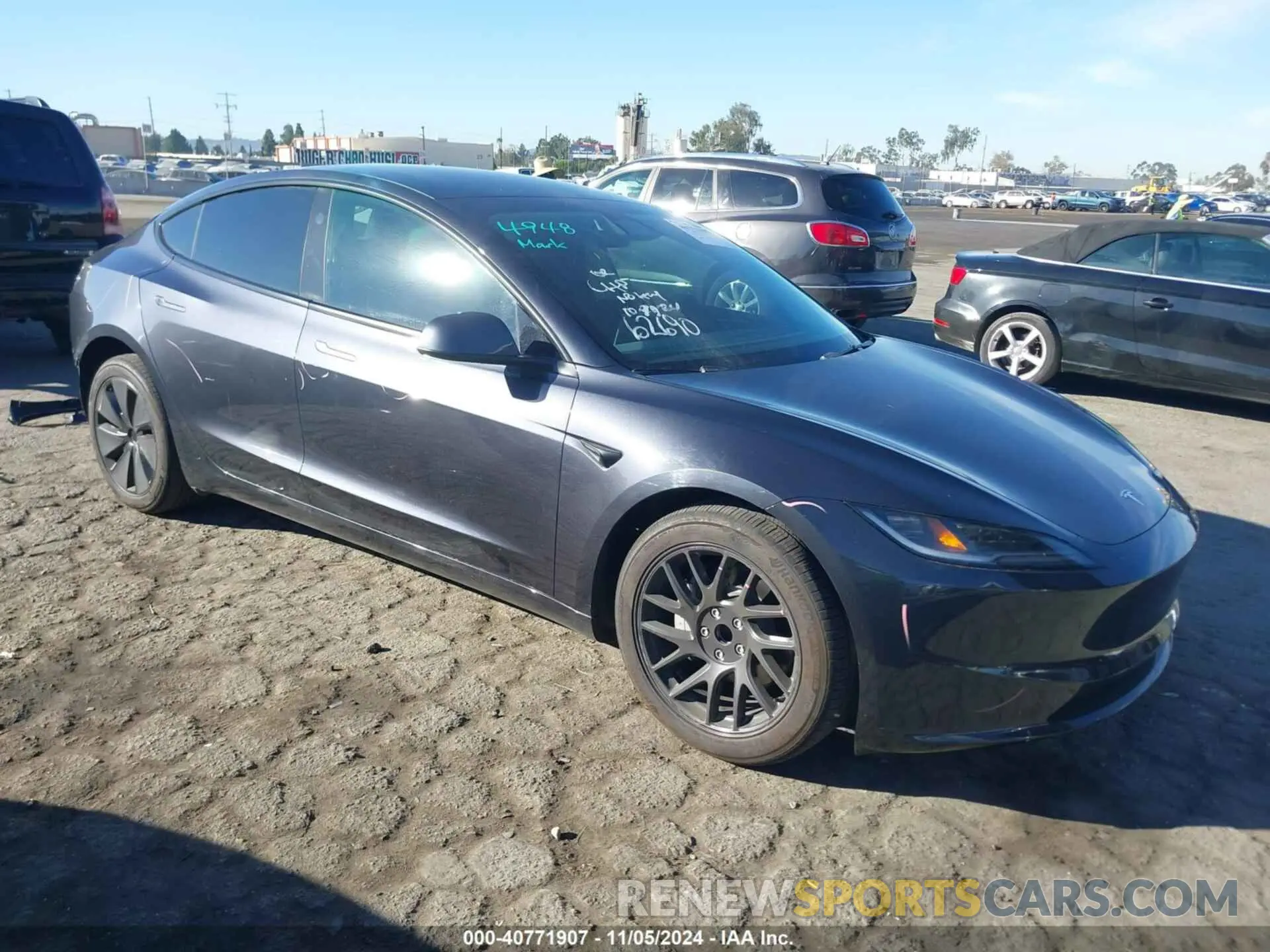 1 Photograph of a damaged car 5YJ3E1EA9RF786143 TESLA MODEL 3 2024