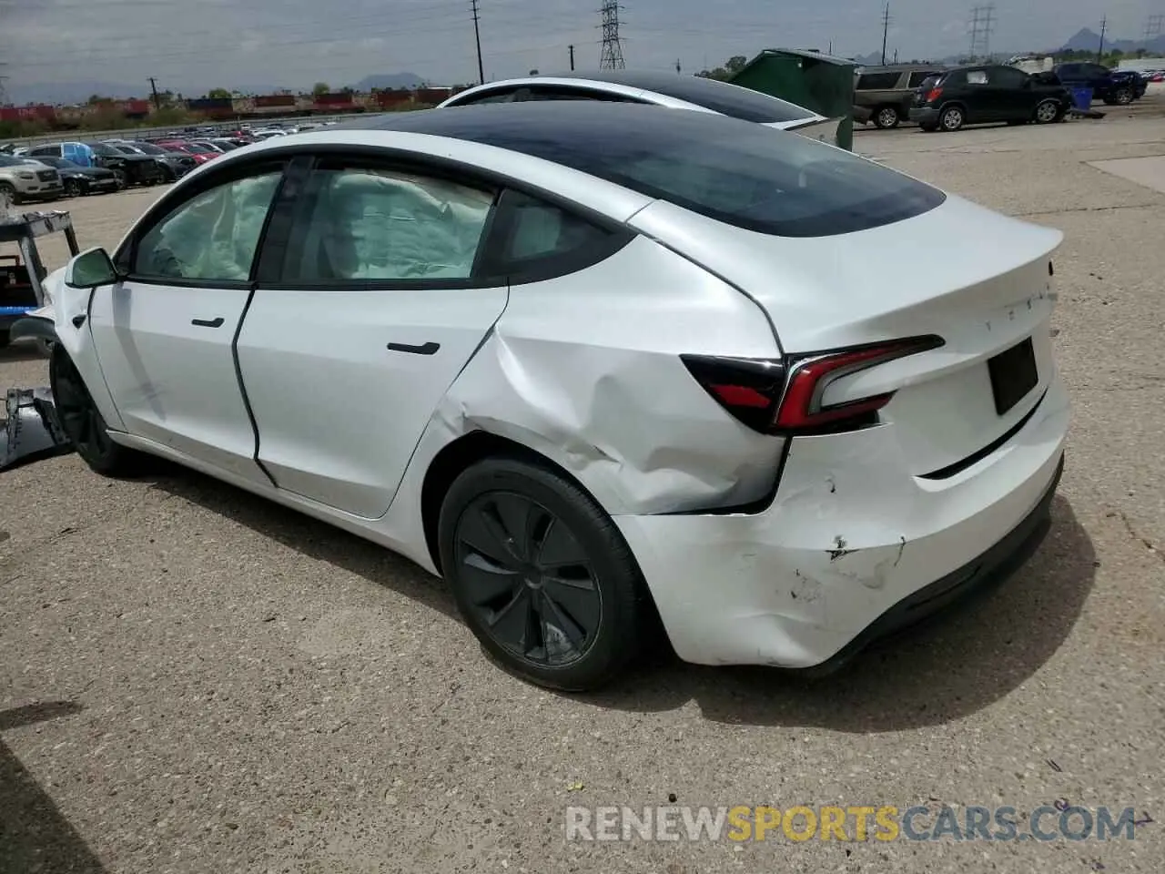 2 Photograph of a damaged car 5YJ3E1EA9RF815933 TESLA MODEL 3 2024