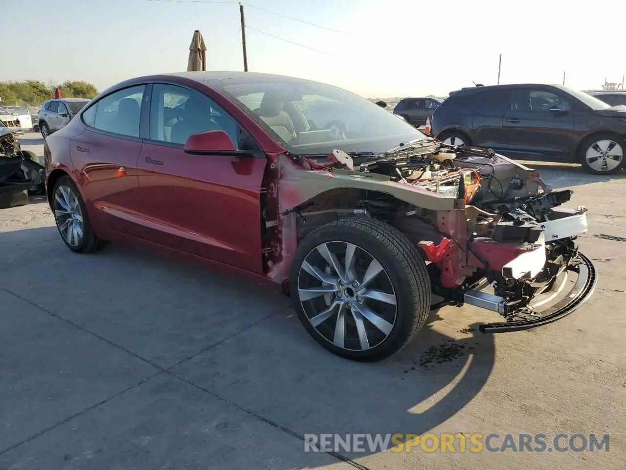 4 Photograph of a damaged car 5YJ3E1EA9RF829945 TESLA MODEL 3 2024