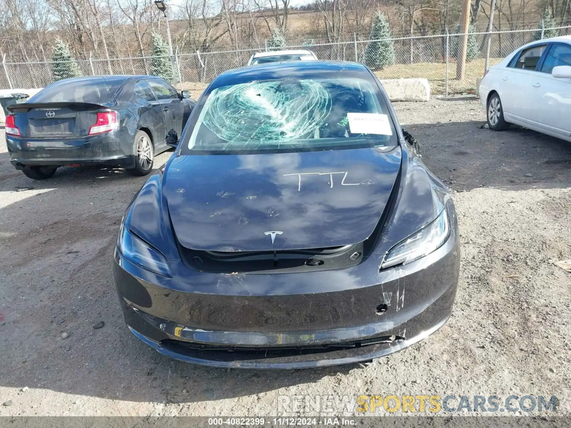 12 Photograph of a damaged car 5YJ3E1EA9RF843196 TESLA MODEL 3 2024