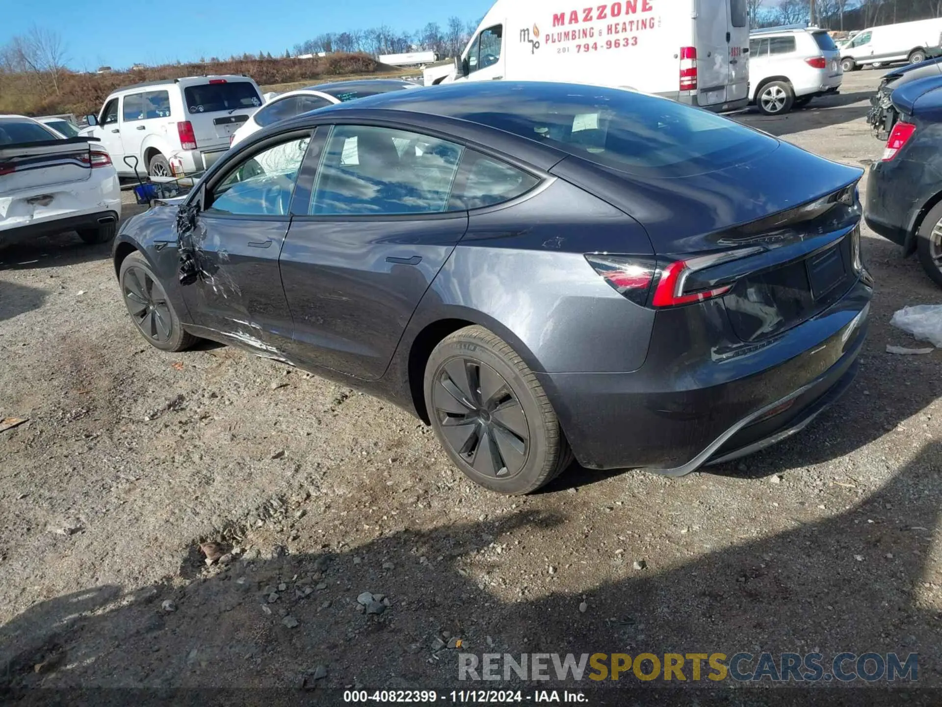 3 Photograph of a damaged car 5YJ3E1EA9RF843196 TESLA MODEL 3 2024