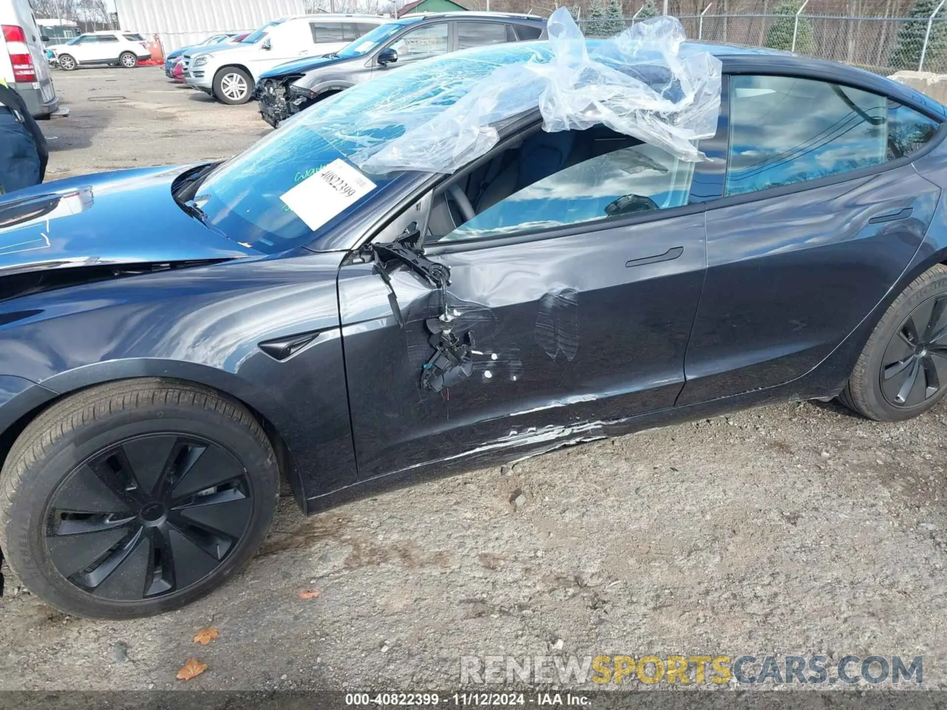 6 Photograph of a damaged car 5YJ3E1EA9RF843196 TESLA MODEL 3 2024