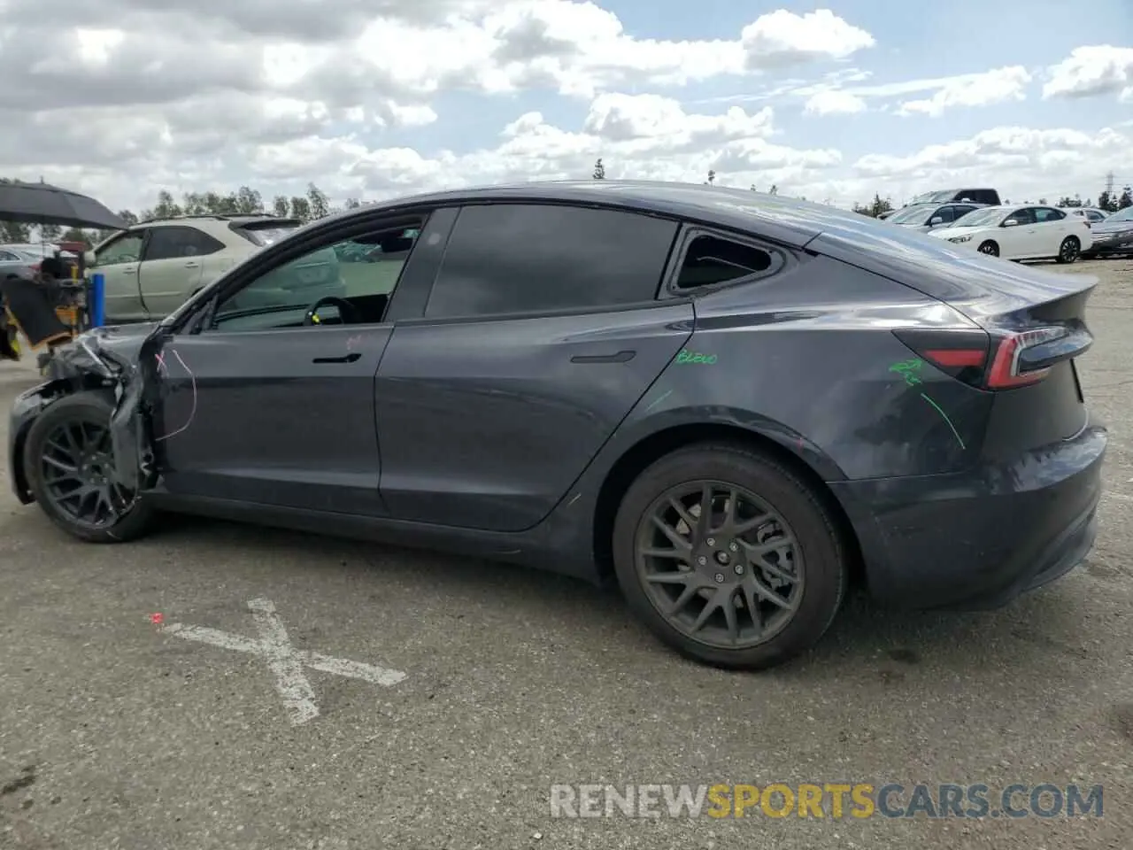 2 Photograph of a damaged car 5YJ3E1EA9RF845773 TESLA MODEL 3 2024