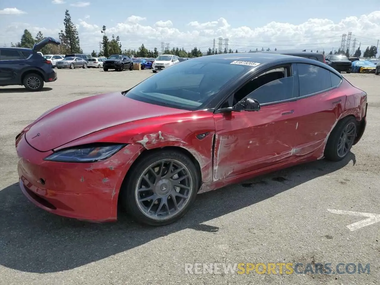 1 Photograph of a damaged car 5YJ3E1EA9RF848978 TESLA MODEL 3 2024