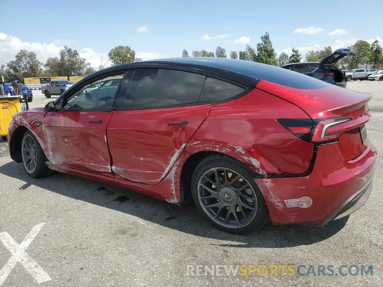2 Photograph of a damaged car 5YJ3E1EA9RF848978 TESLA MODEL 3 2024