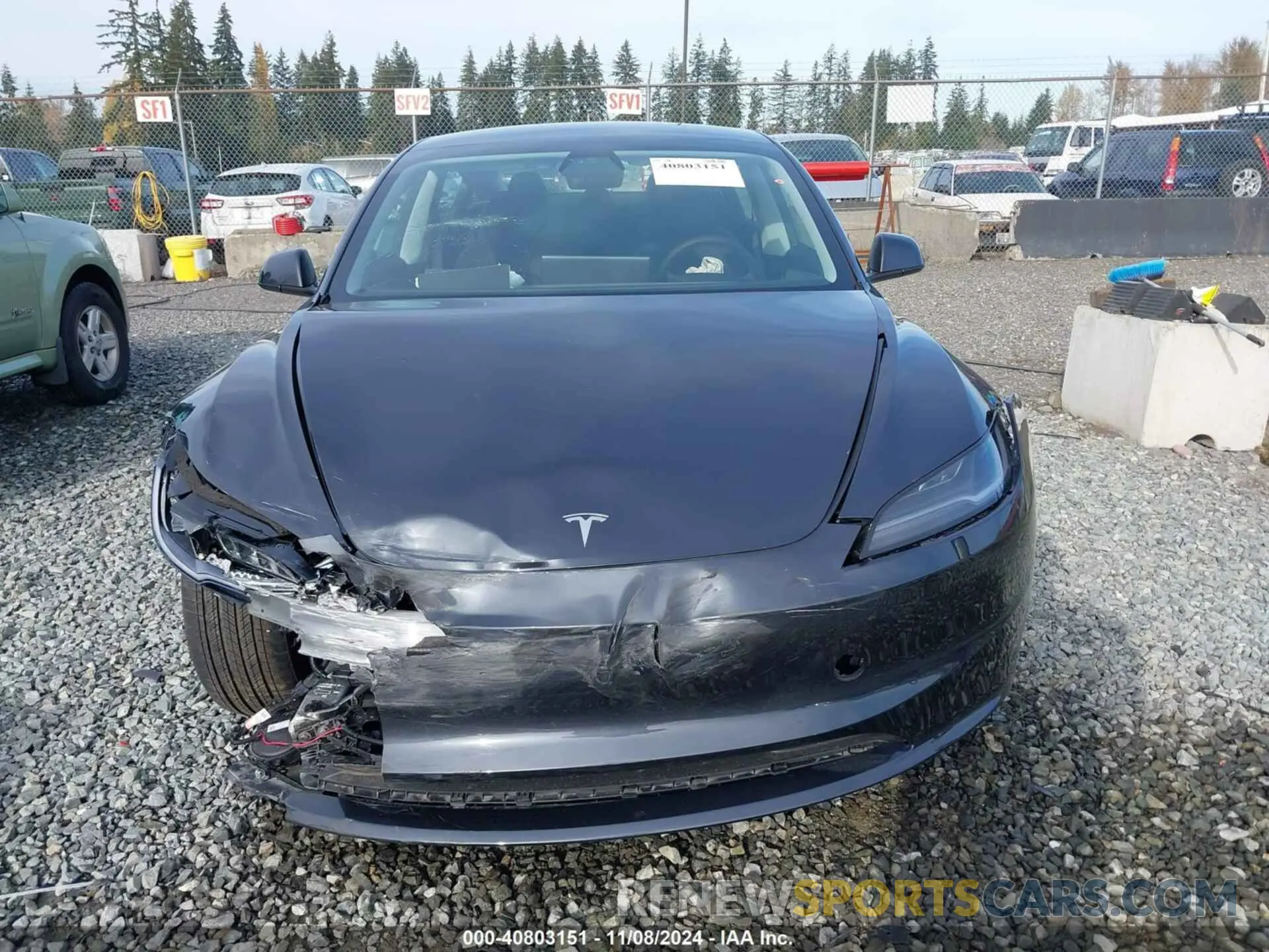 12 Photograph of a damaged car 5YJ3E1EA9RF864548 TESLA MODEL 3 2024