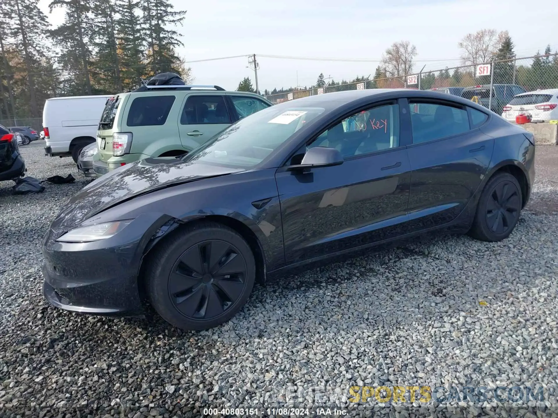 2 Photograph of a damaged car 5YJ3E1EA9RF864548 TESLA MODEL 3 2024