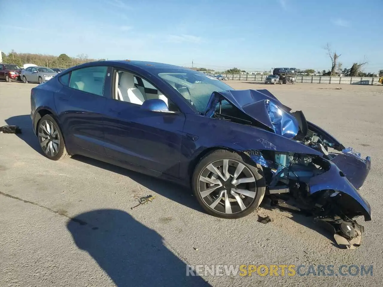 4 Photograph of a damaged car 5YJ3E1EA9RF868731 TESLA MODEL 3 2024