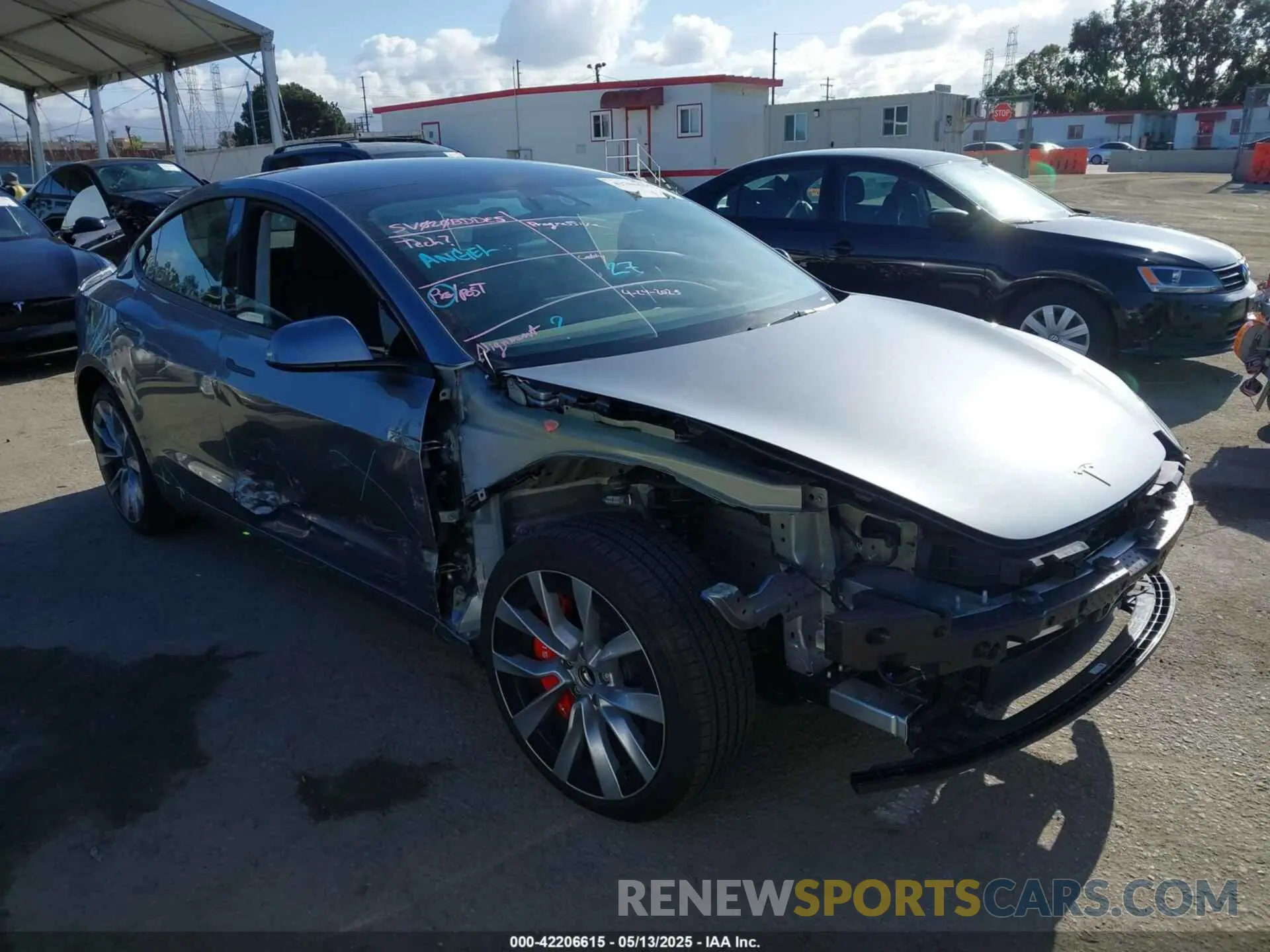 1 Photograph of a damaged car 5YJ3E1EA9RF870138 TESLA MODEL 3 2024
