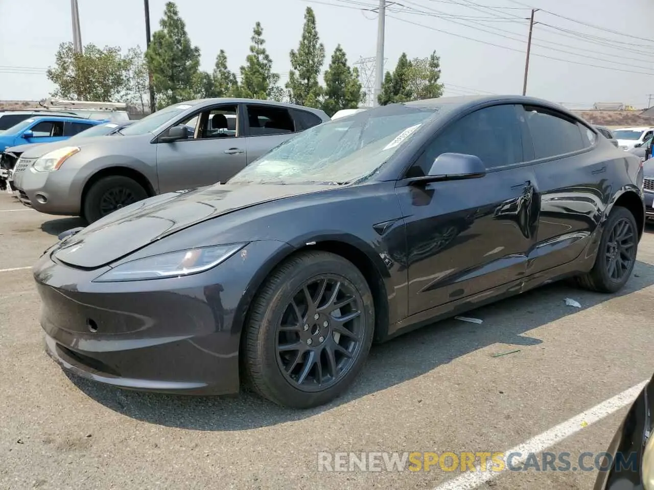 1 Photograph of a damaged car 5YJ3E1EAXRF732219 TESLA MODEL 3 2024