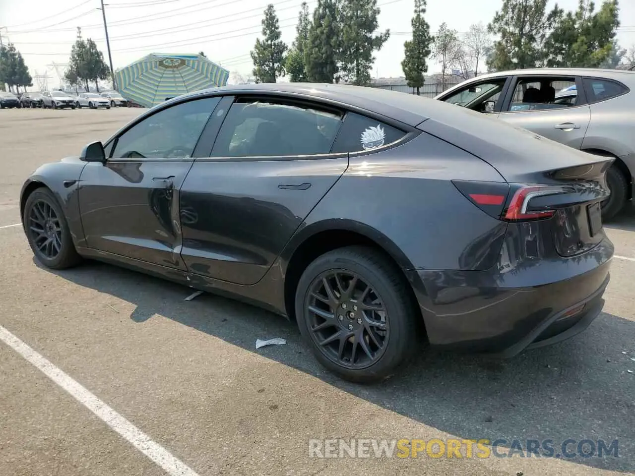 2 Photograph of a damaged car 5YJ3E1EAXRF732219 TESLA MODEL 3 2024
