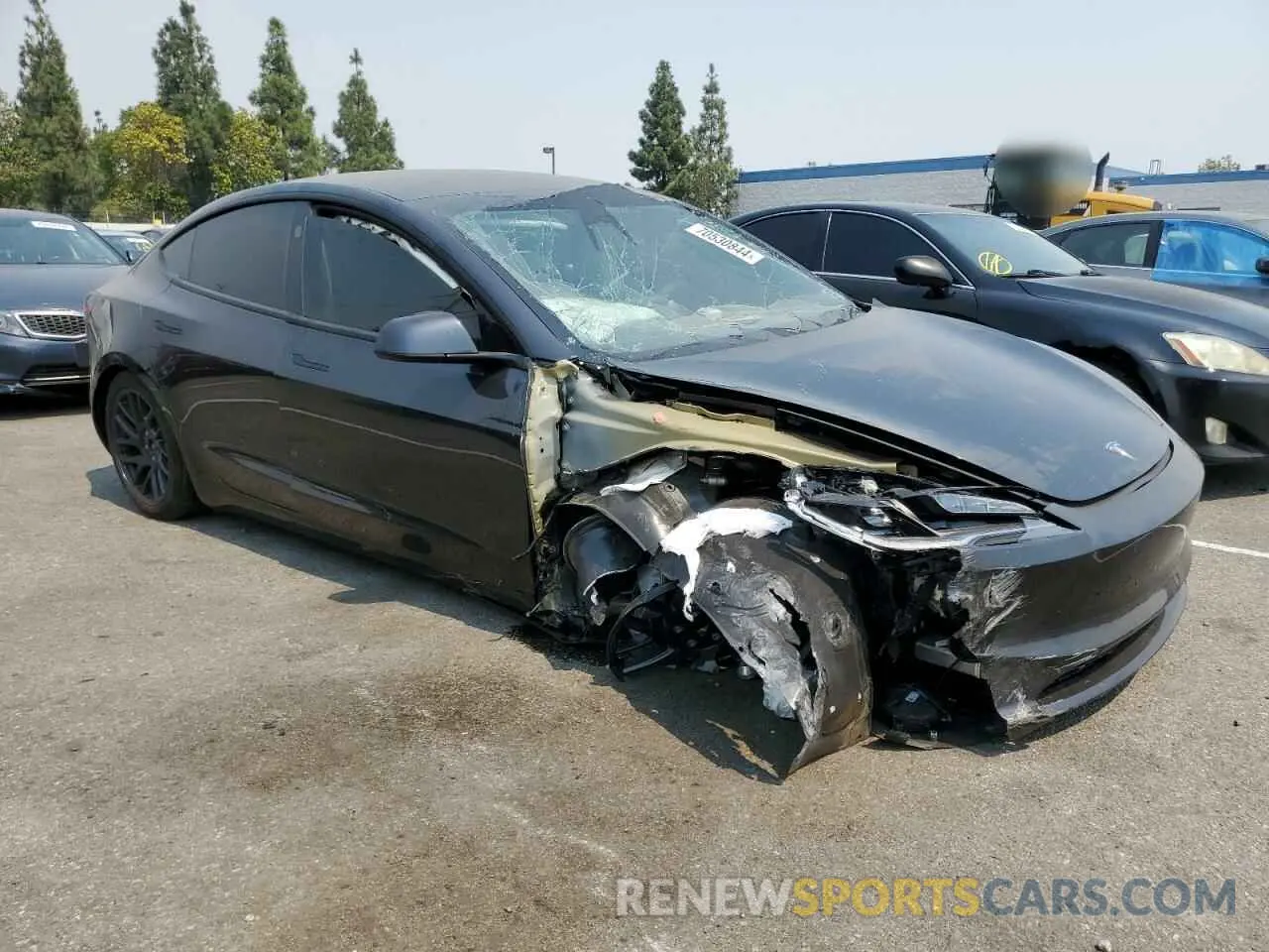 4 Photograph of a damaged car 5YJ3E1EAXRF732219 TESLA MODEL 3 2024