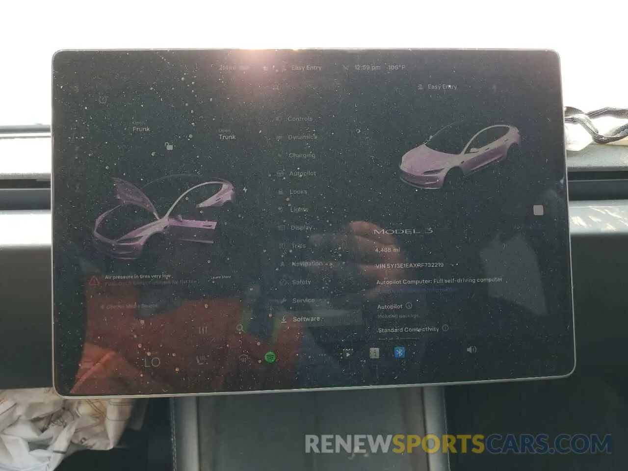 9 Photograph of a damaged car 5YJ3E1EAXRF732219 TESLA MODEL 3 2024