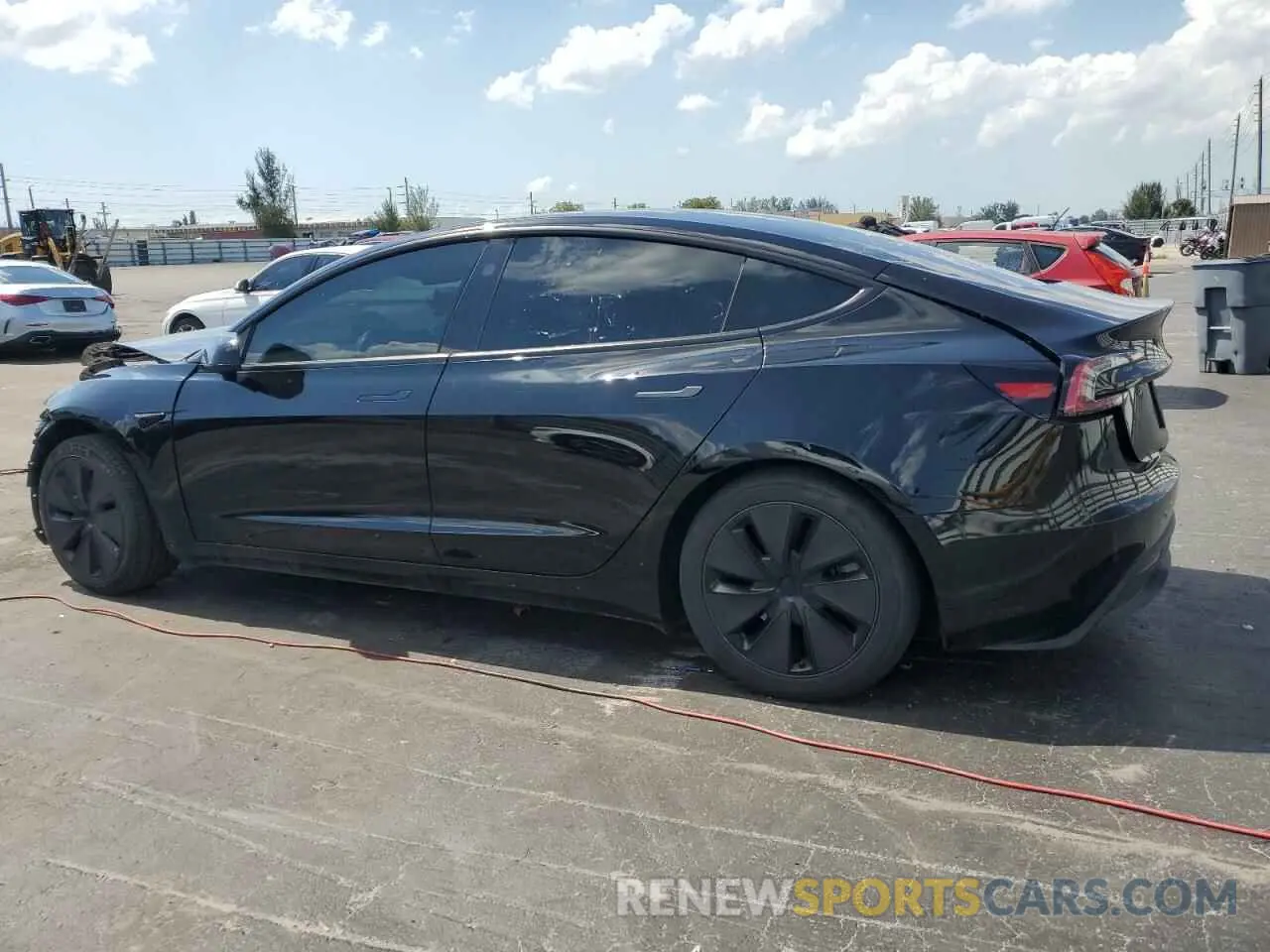 2 Photograph of a damaged car 5YJ3E1EAXRF743835 TESLA MODEL 3 2024