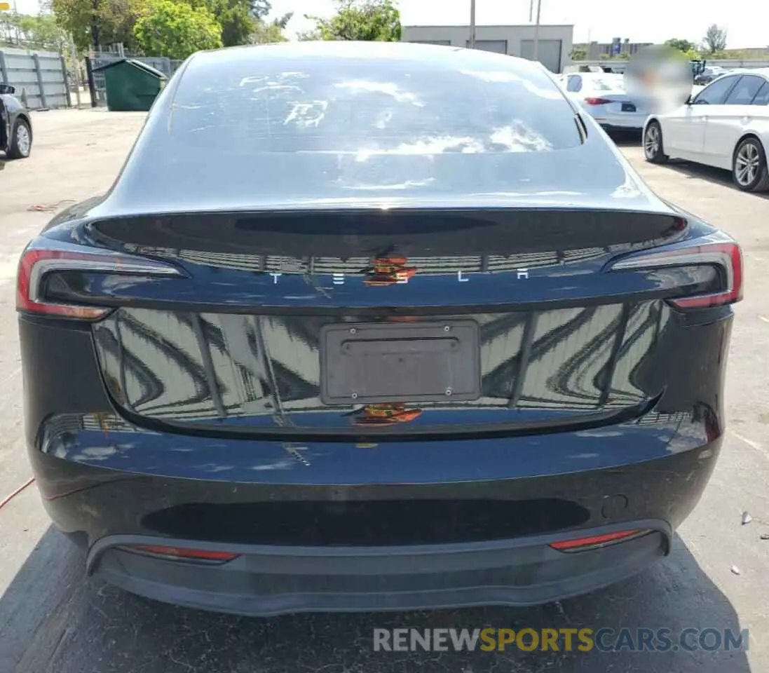 6 Photograph of a damaged car 5YJ3E1EAXRF743835 TESLA MODEL 3 2024