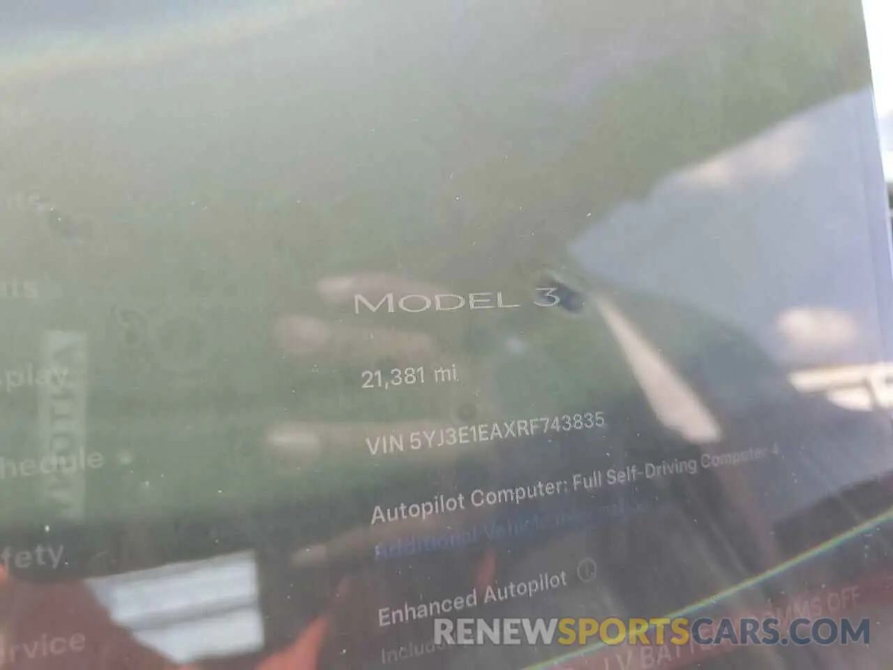 9 Photograph of a damaged car 5YJ3E1EAXRF743835 TESLA MODEL 3 2024